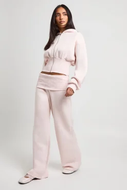 boohoo Ensemble Jogging À Pois Contrastants Avec Ourlet Profond Et Ceinture Repliée<Femme Survêtements|Survêtements