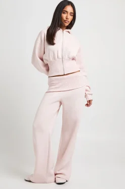 boohoo Ensemble Jogging À Pois Contrastants Avec Ourlet Profond Et Ceinture Repliée<Femme Survêtements|Survêtements