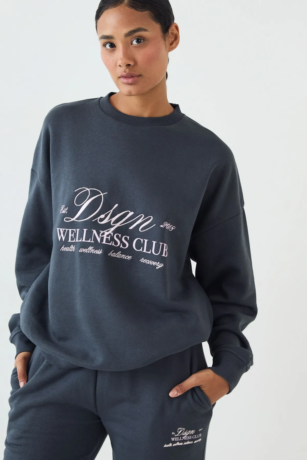 DSGN Studio Ensemble Jogging Sweat Oversize Wellness Club<Femme Survêtements|Survêtements