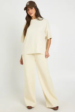 Ensemble Jogging T-shirt Oversize Et Pantalon Droit