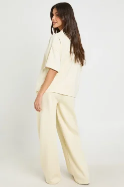 Ensemble Jogging T-shirt Oversize Et Pantalon Droit