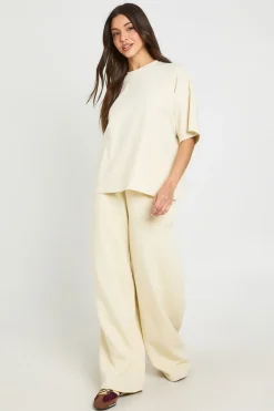 Ensemble Jogging T-shirt Oversize Et Pantalon Droit