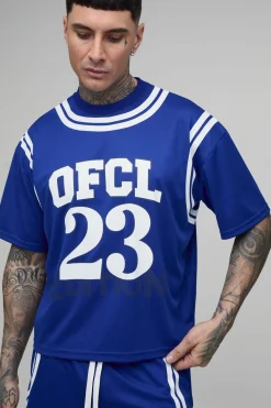 boohooMAN Ensemble Mesh Oversize Boxy OFCL 23 Tall Avec Short Mesh<Homme Tout Afficher|Survêtements
