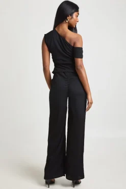boohoo Ensemble Pantalon à Manches Torsadées Froncées Texture Froissée<Femme Ensembles