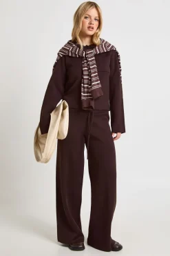 Ensemble Petite Haut Col Boutonné Et Pantalon Droit Coordonné