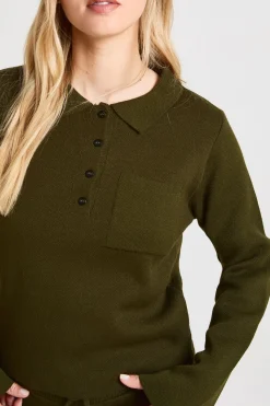 Ensemble Petite Haut Col Boutonné Et Pantalon Droit Coordonné