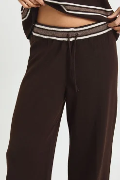 boohoo Ensemble Petite Taille Haut Rayé En Maille À Col Polo Et Pantalon À Manches Courtes<Femme Pulls Et Gilets|Toutes Les Mailles