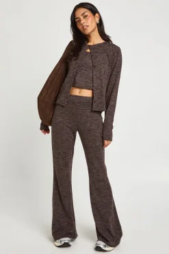 Ensemble 3 Pièces Gilet Côtelé Boutonné et Pantalon