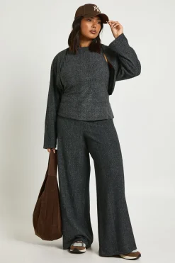 boohoo Ensemble 3 Pièces Grande Taille Boléro et Débardeur de Course<Femme Ensembles