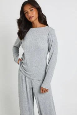 Ensemble pyjama avec haut à manches longues Petite Pointelle et pantalon à jambes larges