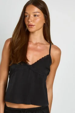 boohoo Ensemble Pyjama Cami Et Pantalon En Satin Avec Détails En Dentelle Mariée<Femme Satin Et Dentelle|Pyjamas