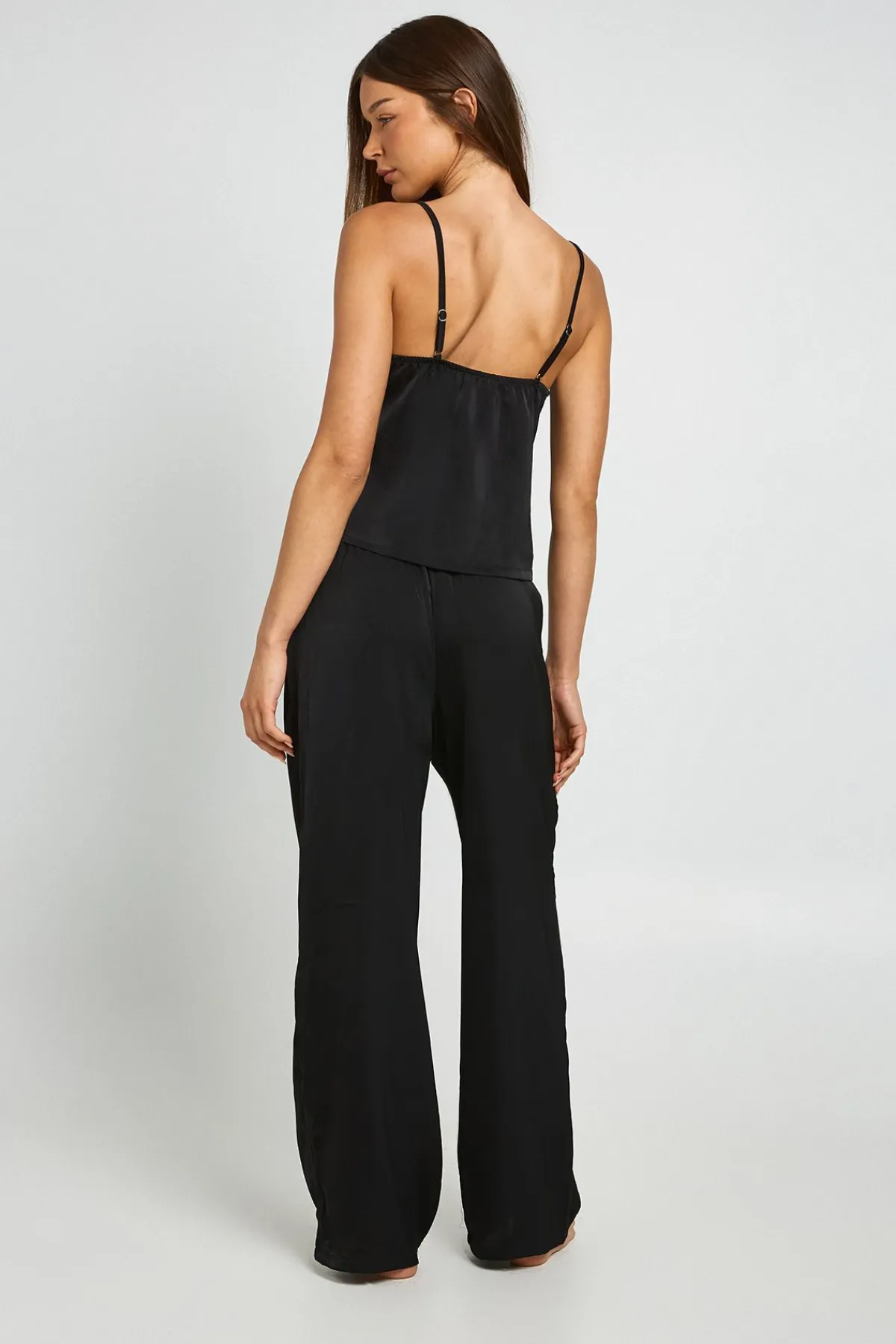 boohoo Ensemble Pyjama Cami Et Pantalon En Satin Avec Détails En Dentelle Mariée<Femme Satin Et Dentelle|Pyjamas