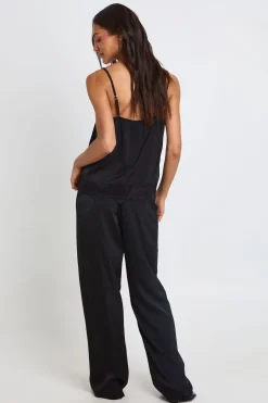 Ensemble Pyjama Caraco Et Pantalon Avec Bordure En Dentelle Cils Tall