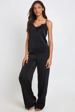 Ensemble Pyjama Caraco Et Pantalon Avec Bordure En Dentelle Cils Tall