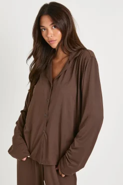 Ensemble Pyjama Chemise Boutonnée Et Pantalon Toucher Doux
