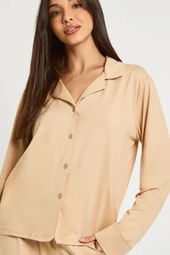 boohoo Ensemble pyjama chemise et pantalon à boutons traversants Soft Touch<Femme Pyjamas