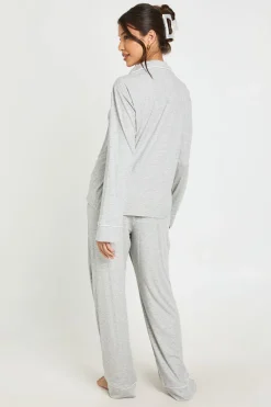 boohoo Ensemble Pyjama Chemise Manches Longues Et Pantalon Imprimé Nœuds Surdimensionné<Femme Pyjamas
