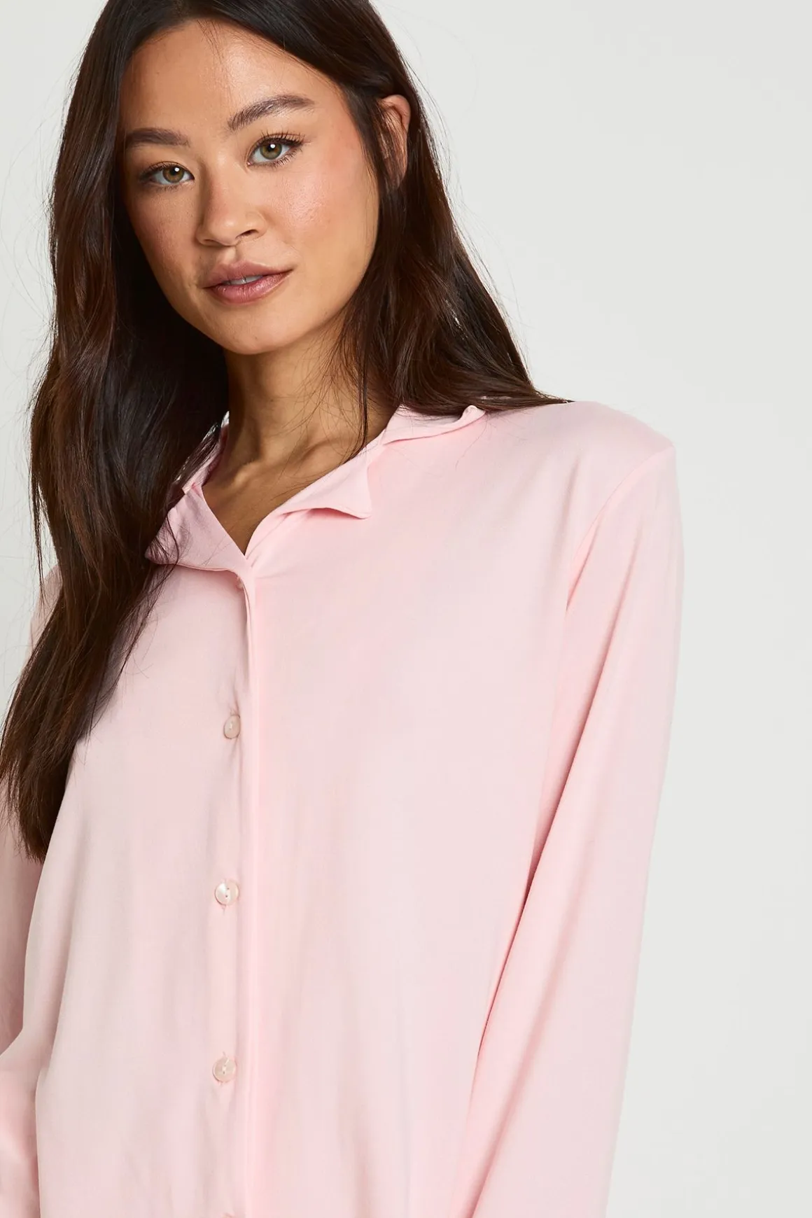 Ensemble pyjama : chemise à manches longues pour personnes de grande taille et pantalon