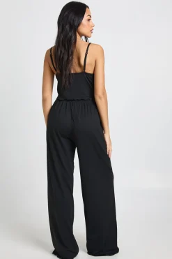 Ensemble Pyjama Débardeur Et Pantalon En Jersey Avec Finitions Dentelle