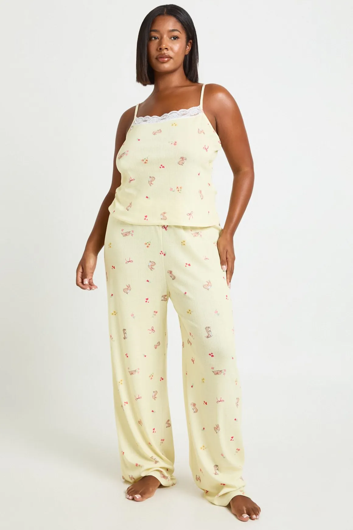 boohoo Ensemble Pyjama Grande Taille À Rayures Manches Courtes Et Short<Femme Pyjamas