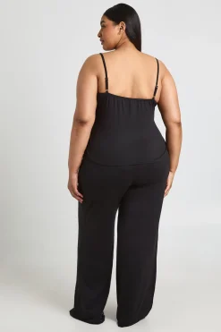 boohoo Ensemble Pyjama Grande Taille Haut Babydoll Et Pantalon<Femme Pyjamas
