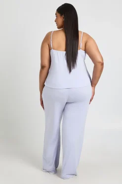 Ensemble Pyjama Grande Taille Haut Babydoll Et Pantalon