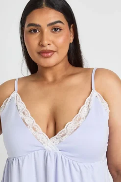 Ensemble Pyjama Grande Taille Haut Babydoll Et Pantalon