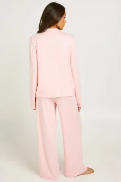 boohoo Ensemble Pyjama Haut À Manches Longues Et Pantalon En Jersey Doux<Femme Pyjamas