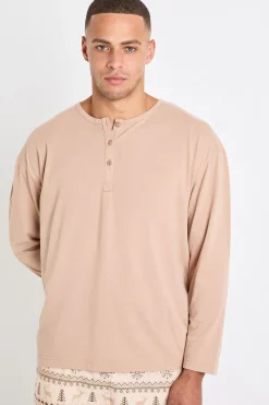 boohoo Ensemble pyjama homme et famille assorti – Haut à manches longues en molleton bébé et joggeurs avec imprimé Fairisle<Homme Vêtements Confort