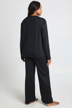 Ensemble pyjama maternité à manches longues et pantalon
