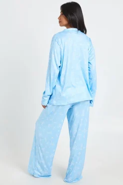 Ensemble Pyjama Petite Avec Haut À Manches Longues Et Pantalon Imprimé Martini Et Nœuds