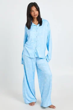 Ensemble Pyjama Petite Avec Haut À Manches Longues Et Pantalon Imprimé Martini Et Nœuds
