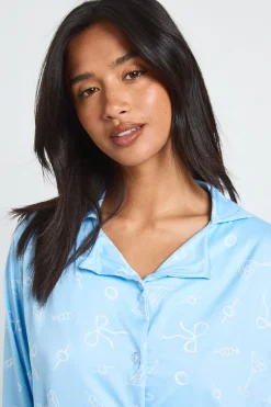 Ensemble Pyjama Petite Avec Haut À Manches Longues Et Pantalon Imprimé Martini Et Nœuds