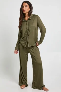 Ensemble pyjama Petite, chemise à manches longues et pantalon