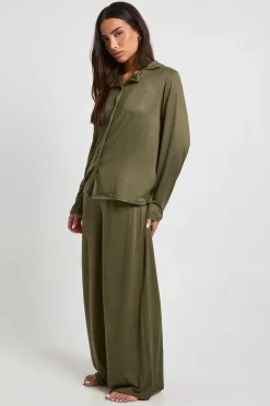 Ensemble pyjama Petite, chemise à manches longues et pantalon