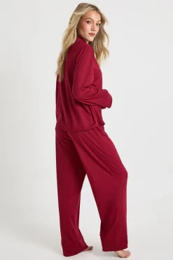 Ensemble Pyjama Petite Taille Chemise Boutonnée Et Pantalon Toucher Doux