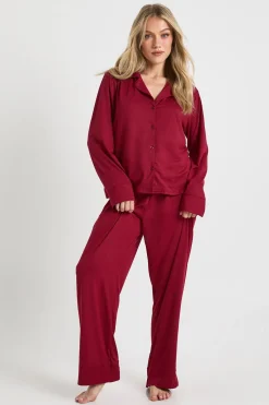Ensemble Pyjama Petite Taille Chemise Boutonnée Et Pantalon Toucher Doux