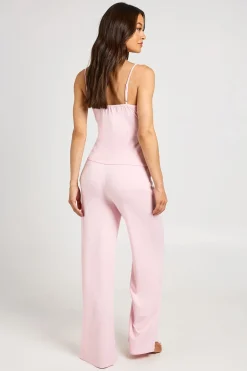 Ensemble Pyjama Tall Débardeur Et Pantalon À Détails Contrastés