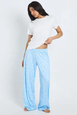 Ensemble Pyjama T-shirt Et Pantalon Grande Taille Imprimé Martini Et Nœuds