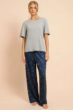 Ensemble Pyjama T-shirt Imprimé Et Pantalon