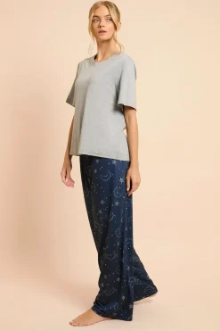 Ensemble Pyjama T-shirt Imprimé Et Pantalon