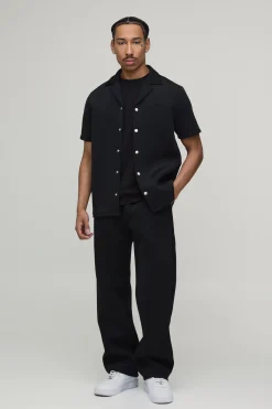 Ensemble Scuba Chemise Coupe Régulière et Pantalon Décontracté