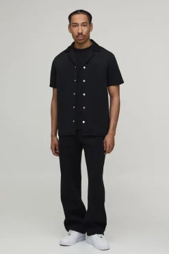 Ensemble Scuba Chemise Coupe Régulière et Pantalon Décontracté