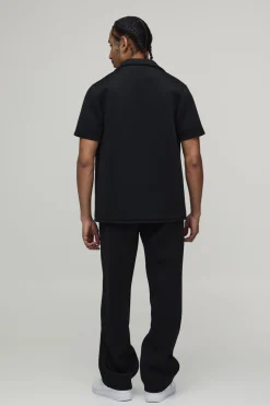 Ensemble Scuba Chemise Coupe Régulière et Pantalon Décontracté