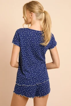 Ensemble Short en Jersey Pointelle