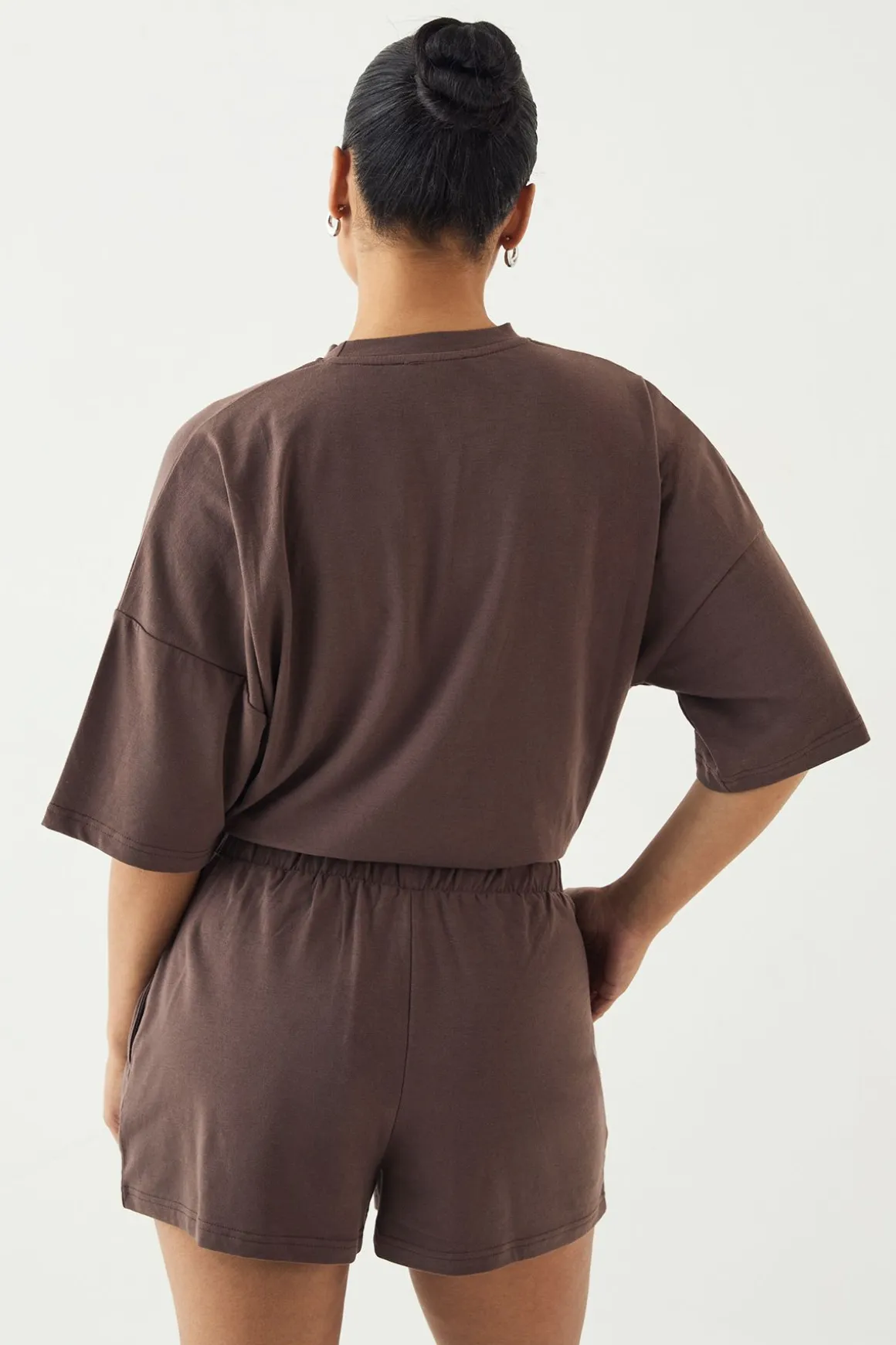 Ensemble Short Et T-shirt Henley Ultra-doux Dsgn Studio