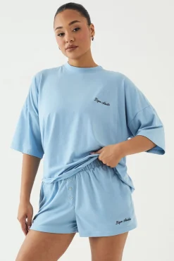 Ensemble Short Supersoft À Boutons Henley Lounge Dsgn Studio