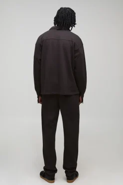 boohooMAN Ensemble surchemise texturée et pantalon fuselé<Homme Ensembles|Tout Afficher