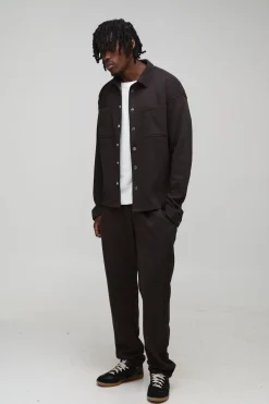 boohooMAN Ensemble surchemise texturée et pantalon fuselé<Homme Ensembles|Tout Afficher