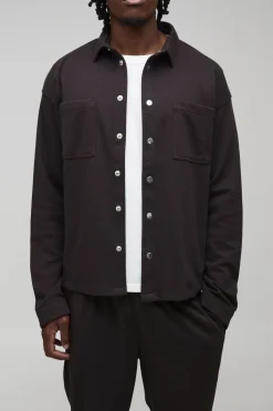 boohooMAN Ensemble surchemise texturée et pantalon fuselé<Homme Ensembles|Tout Afficher